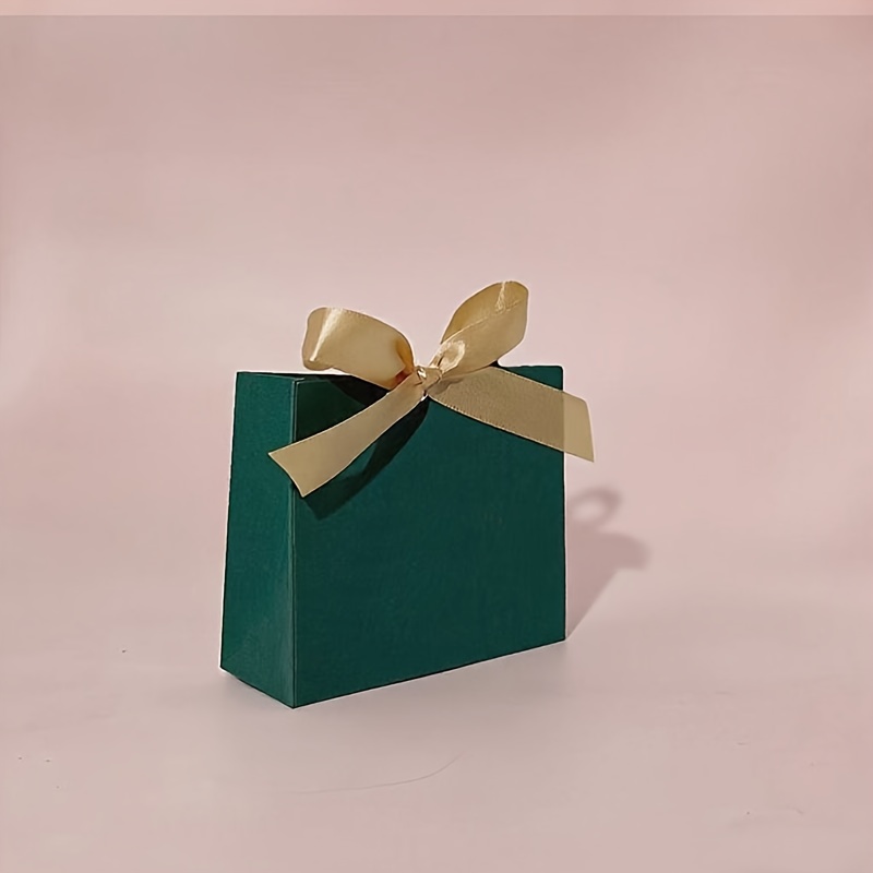 10pcs Green Gift Boxes with Ribbons for Her/Him